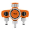 NEO TOOLS Mechanikus öntözőidőzítő óra, 3 utas, max.120perc 15-750