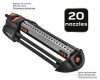 NEO TOOLS Négyszögesőztető, billenő, öntöző, 320 m2, 20 fúvóka, sugárerő állítás, egyéni fúvokaszabályzás 15-772