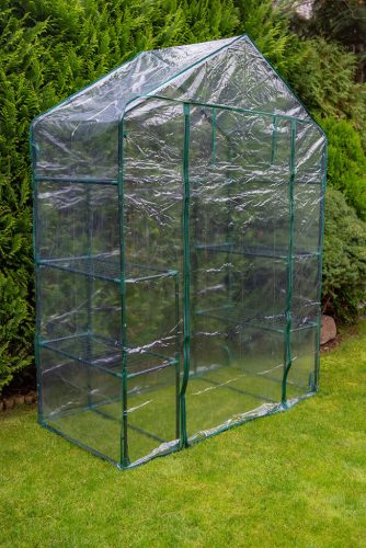 NEO TOOLS Növényház 143 x 73 x 195cm, PVC fólia, fémszerkezet 15-902