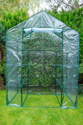 NEO TOOLS Növényház 143 x 73 x 195cm, PVC fólia, fémszerkezet 15-902