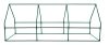 NEO TOOLS Növényház, 240x90x90cm, PE fólia, fémszerkezet 15-912