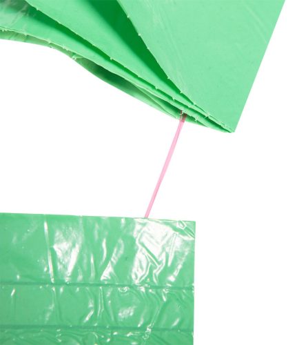 NEO TOOLS Szemeteszsák 200l, 90x120cm, zöld, erősített húzószalagos, vastagság:40mic, 10db 15-992