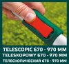 VERTO Ágvágó, rávágó, áttételes, alumínium nyél, teleszkópos, 670 - 970mm, vágókap.: 45mm 15G259