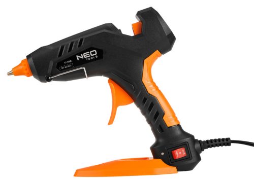 NEO TOOLS Ragasztópisztoly 11mm, 60/100W, 12 ragasztópatron, 3 ujjvédő, textil tok 17-100