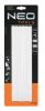 NEO TOOLS Ragasztópatron, 11x250mm, 12db, 300g, átlátszó fehér 17-113