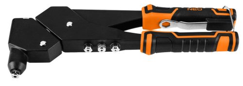 NEO TOOLS Popszegecshúzó, multi fejbeállítás, acél és alumínium szegecsekhez, 2,4/3,2/4,0/4,8 mm 18-102-1
