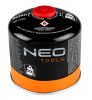 NEO TOOLS Kemping gázégő+ 2db gázpalack 20-060