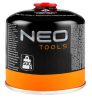 NEO TOOLS Kemping gázégő+ 2db gázpalack 20-060