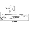 NEO TOOLS Csőfogó 90fok, 1,5" 25 év garanciával 02-131
