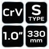 NEO TOOLS Csőfogő S, 1", CV 25 év garanciával 02-420