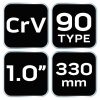 NEO TOOLS Csőfogó 90fok, 1", CV, 330mm 25 év garanciával 02-423
