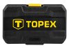 TOPEX Dugókulcskészlet + bitkészlet 1/4" 46db 38D640