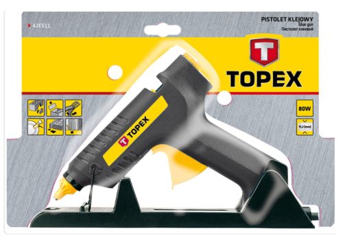 TOPEX Ragasztópisztoly 11mm, 80W, GS/CE 42E511