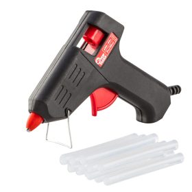   Top Tools Ragasztópisztoly, 8mm, 7/10W, ragasztópatronokkal 42E581+G