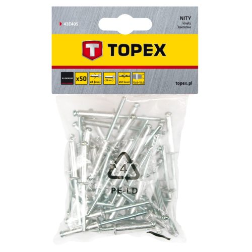 TOPEX POPSZEGECS 4.0X18, 50db 43E405