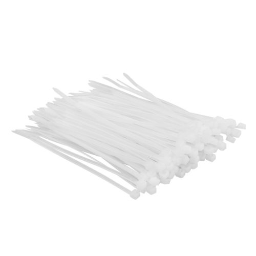 Top Tools KÁBELKÖTEGELŐ, gyorskötöző, 2,5mm x 100mm, fehér, 100db 44E950