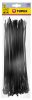 TOPEX KÁBELKÖTEGELŐ, gyorskötöző, 3,6mm x 300mm, fekete, 100db 44E973