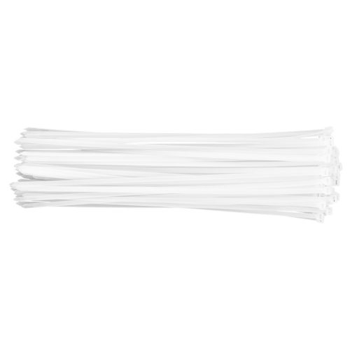 TOPEX KÁBELKÖTEGELŐ, gyorskötöző, 7,6mm x 500mm, fehér, 75db 44E984