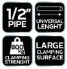 NEO TOOLS Csőszorító 1/2" 45-495