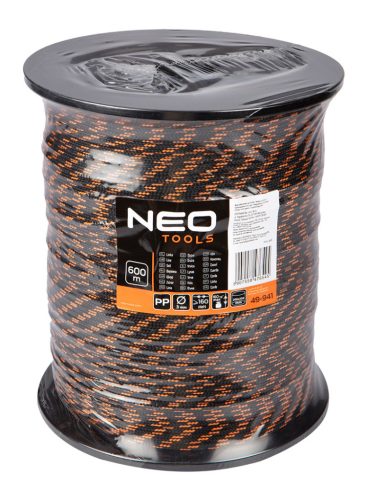 NEO TOOLS Kötél, fonatolt polipropilén 3mm/ 600m 49-941
