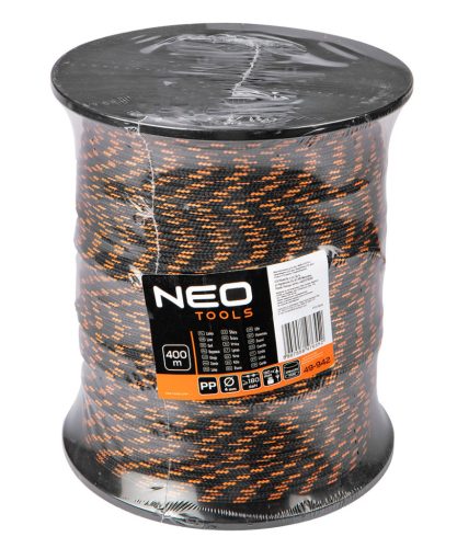 NEO TOOLS Kötél, fonatolt polipropilén 4mm/ 400m 49-942
