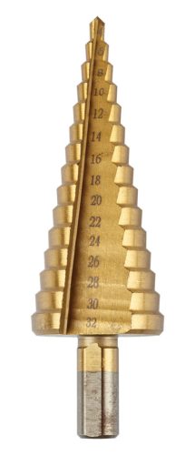 GRAPHITE Lépcsős fúró készlet, 3db-os, HSS-titán, 4-12mm, 4-20mm, 4-32mm 54T300