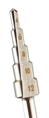 GRAPHITE Lépcsős fúró, HSS, 4-12mm 54T302