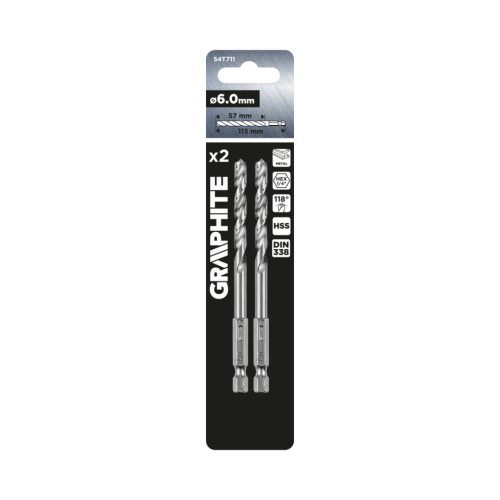 GRAPHITE Lapos marófúró, 1/4" hatszög szár, 32x152mm 54T511