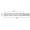GRAPHITE Csigafúró, 1/4" hatszög szárral, HSS DIN 338, 9mm  54T717