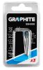 GRAPHITE Csapos csiszolókő 3x8mm, henger, szár 3.2mm, 3db 55H050