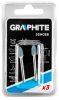 GRAPHITE Csapos csiszolókő 6x10mm, töltény, szár 3.2mm, 3db 55H056