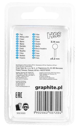 GRAPHITE Csapos turbómaró 1.4mm, gömb, szár 3.2mm, 2db 55H063