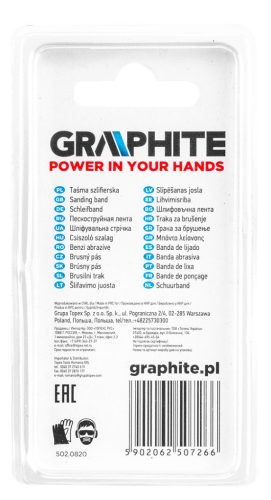 GRAPHITE Csiszolóhüvely 6.3mm, K60, K120, készlet 10db + szár 3.2mm 55H069