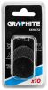 GRAPHITE Vágótárcsa, Korund/szilícium-karbid, duplahálós 32x3.2mm, 10db 55H072