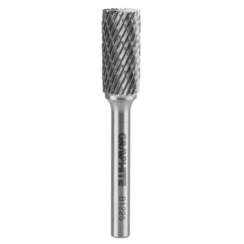 GRAPHITE Keményfém marófej, turbómaró, B, hengeres, frontélezéssel, 12x25mm, szár méret: 6x45mm 55H358