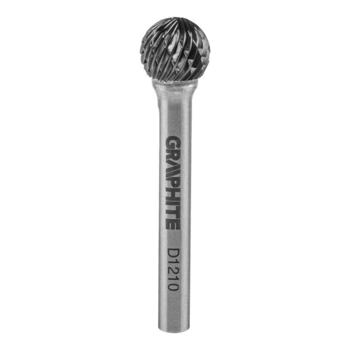 GRAPHITE Keményfém marófej, turbómaró, D, gömb, 12x10mm, szár méret: 6x45mm 55H362
