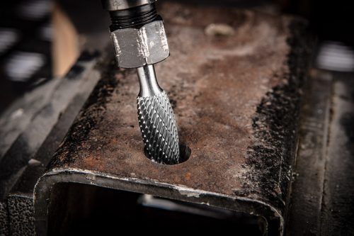 GRAPHITE Keményfém marófej, turbómaró, H lángnyelv, 12x32mm, szár méret: 6x45mm 55H376
