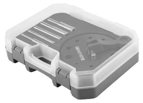 GRAPHITE Gyémánt fúró- és vezető készlet 6db, 5-12mm fúrószár 55H541