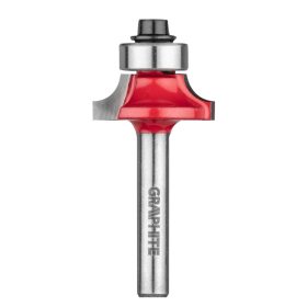 GRAPHITE Felsőmaró kés, kerekítő 22.5 x 9mm, 6mm 56H222