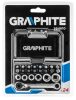 GRAPHITE Dugókulcskészlet és csavarhúzó bitkészlet, 24db 56H610
