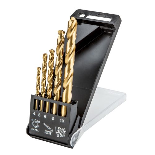 GRAPHITE Csigafúró készlet HSS TITÁN bevonattal 4.0 - 10.0mm, 5db 57H196