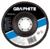 GRAPHITE Csiszolókorong lamellás 125x22.2mm, K36, cirkónium, INOX 57H840
