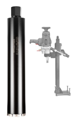 GRAPHITE Gyémánt magfúró korona, 82x450mm, 8 szegmenses, 58G540 géphez 57H861