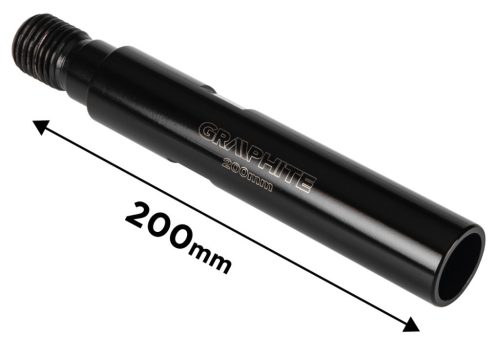GRAPHITE Gyémánt magfúró korona toldószár, 200mm, 58G540 géphez 57H897