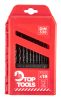 Top Tools Csigafúró készlet 19db, 1-10mm 60H719