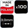 NEO TOOLS Hézagoló-, fugakereszt körmerevítéssel 3,0mm, 100db 61-116