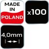 NEO TOOLS Hézagoló-, fugakereszt körmerevítéssel 4,0mm, 100db 61-117