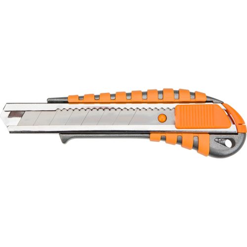 NEO TOOLS Törhető pengés kés 18mm, fém vezetősín 63-011