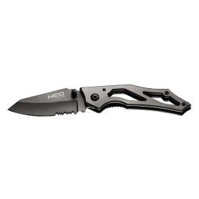   NEO TOOLS Összecsukható kés, titanium, 16,7cm, penge: 7cm, súly 60 g, összecsukott 105mm 63-025