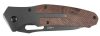 NEO TOOLS Összecsukható kés 22cm, rozsdamentes acél, penge: 11cm, fa markolat berakás 63-115